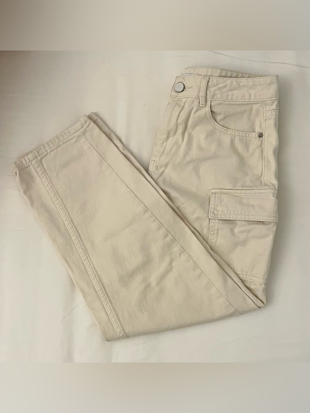 Beige Cargo Pants
